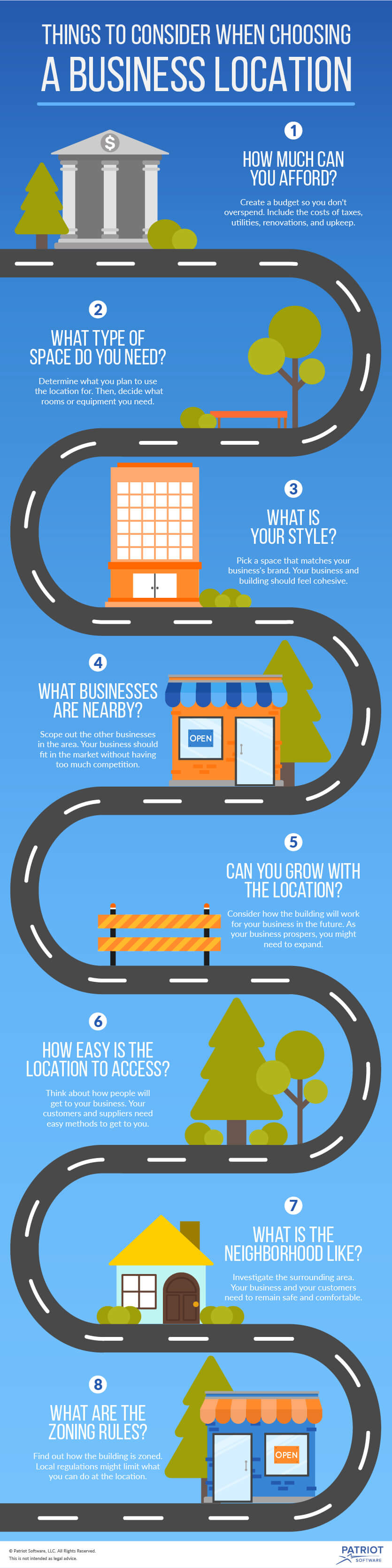 Things to Consider When Choosing a Business Location Infographic