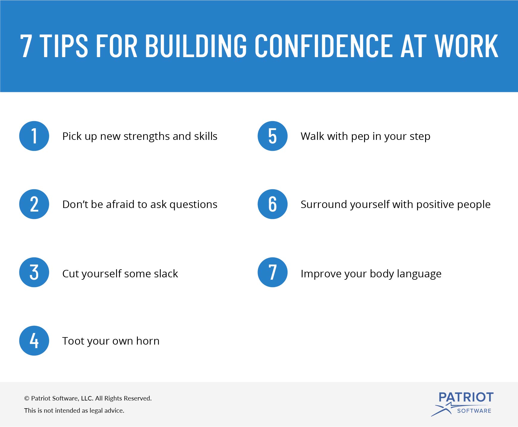 building confidence at work
