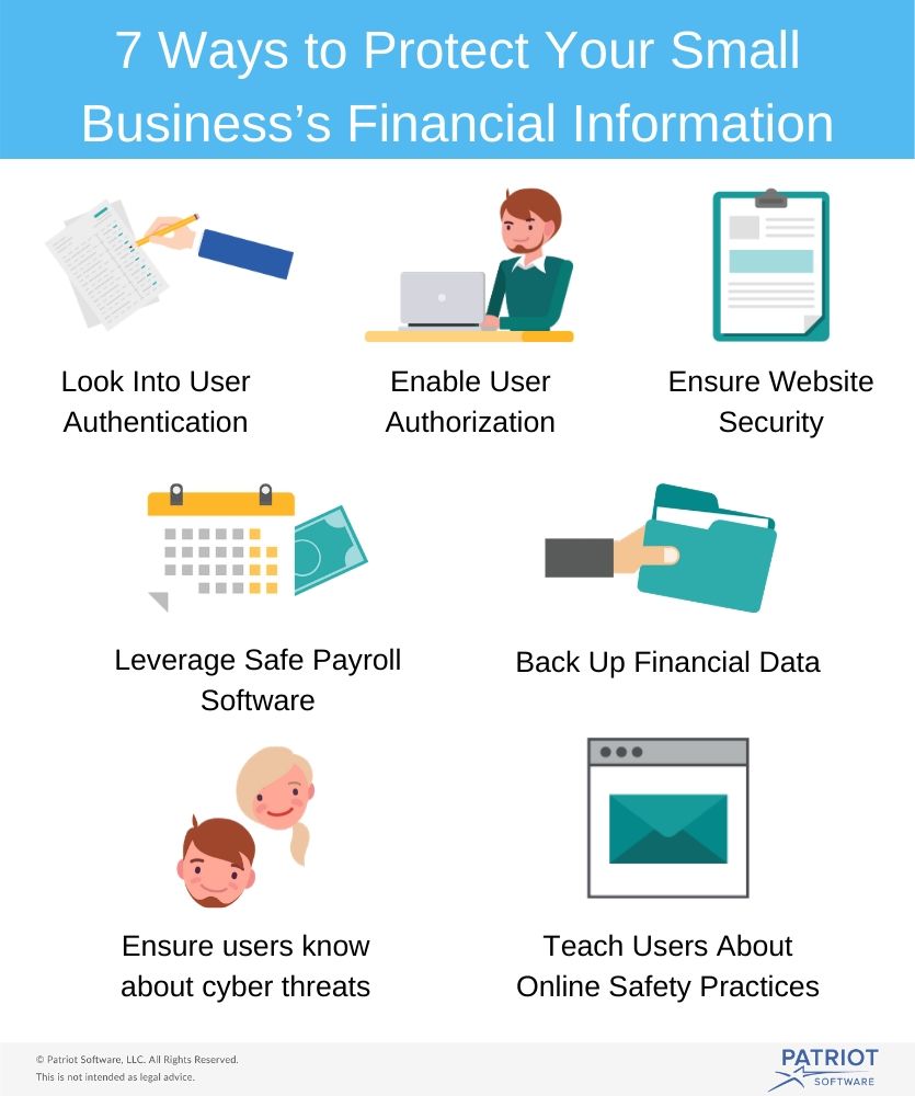 protect small business's financial info