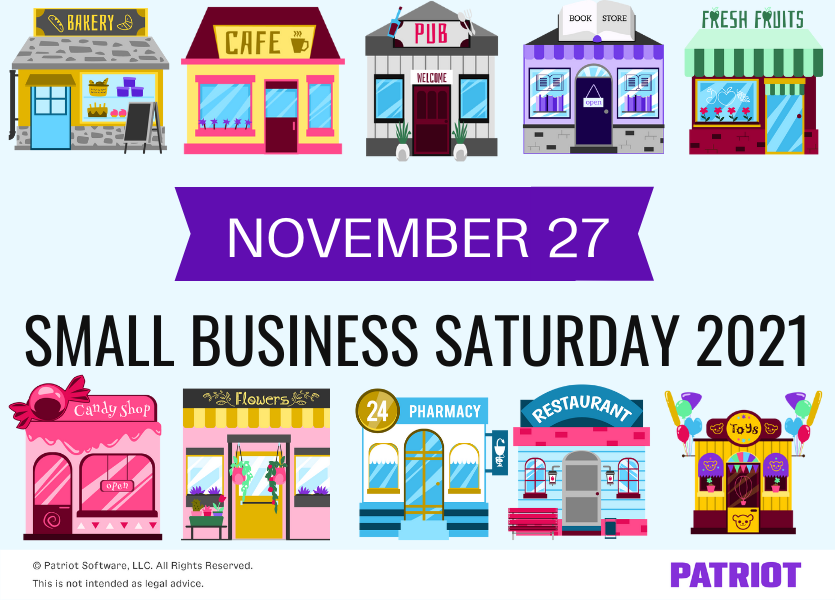 Small Business Saturday 2021 is on November 27
