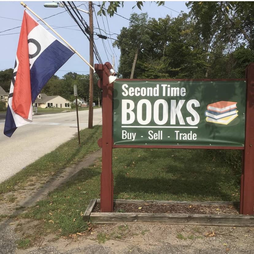 Second Time Books sign (Buy - Sell - Trade)