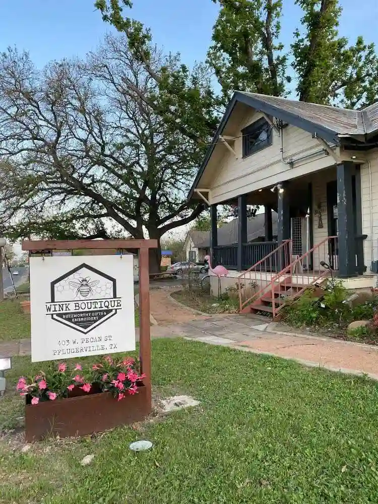 Exterior photo of Wink Boutique in Pflugerville, Texas