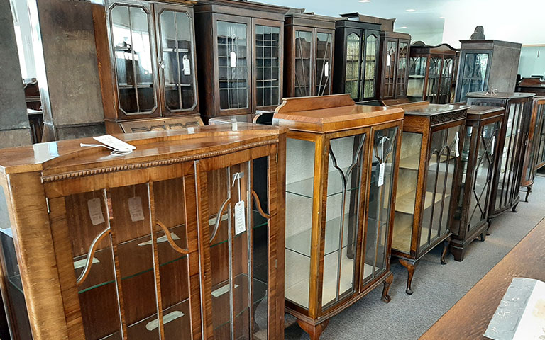Antique furniture offerings from Cota Street Antiques.