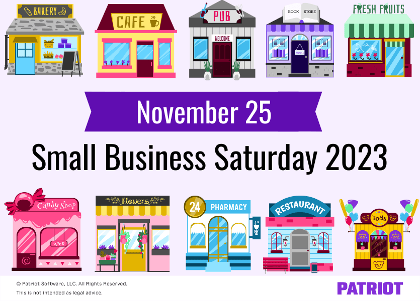Small Business Saturday 2023 takes place on November 25