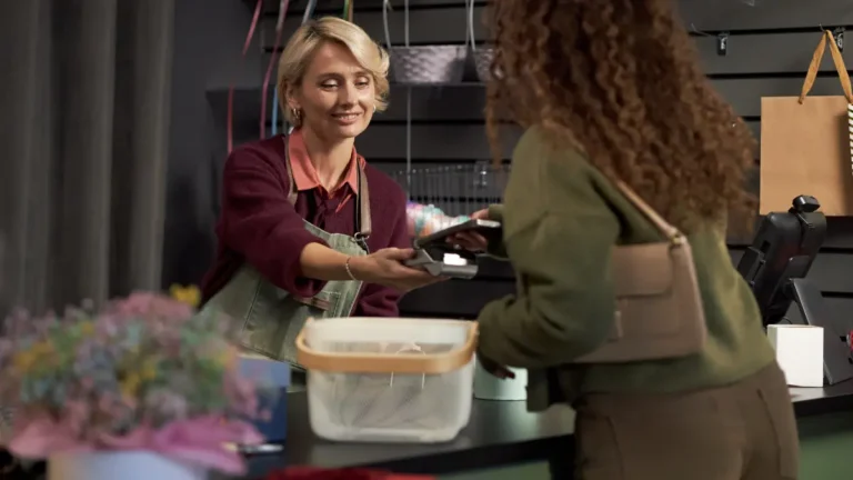 Business owner and customer.